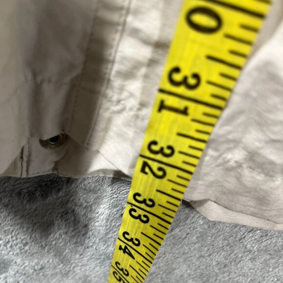 VTG J.Crew Oarsman Field Jacket Medium Beige Hooded Cotton Nylon Utility - Picture 11 of 11